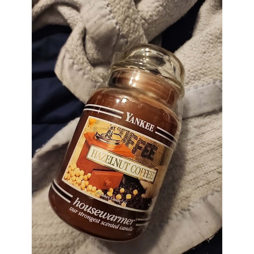 Retired Rare Yankee Candle black band 22 oz Hazelnut Coffee‎ tumbler
